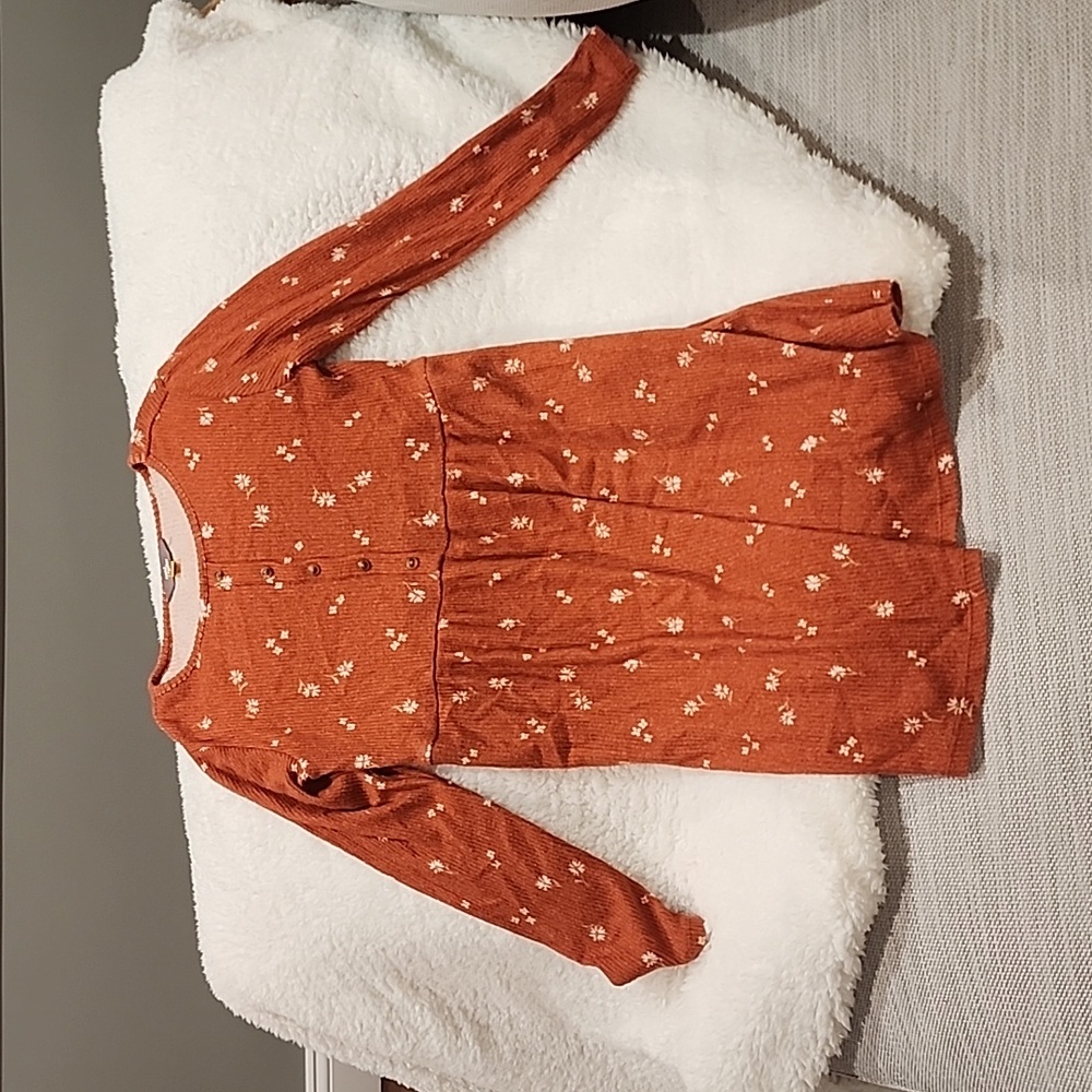 Orange fall dress